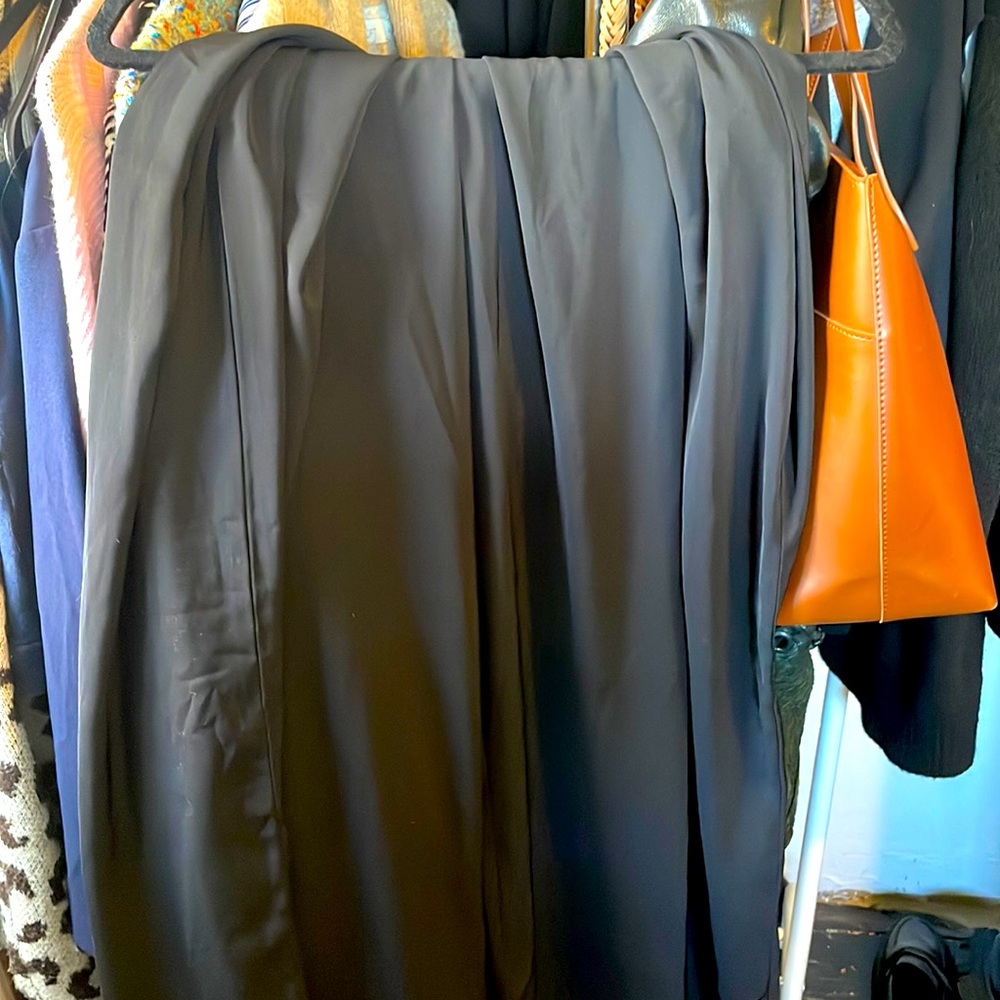 Tronjori black wide leg work pants
